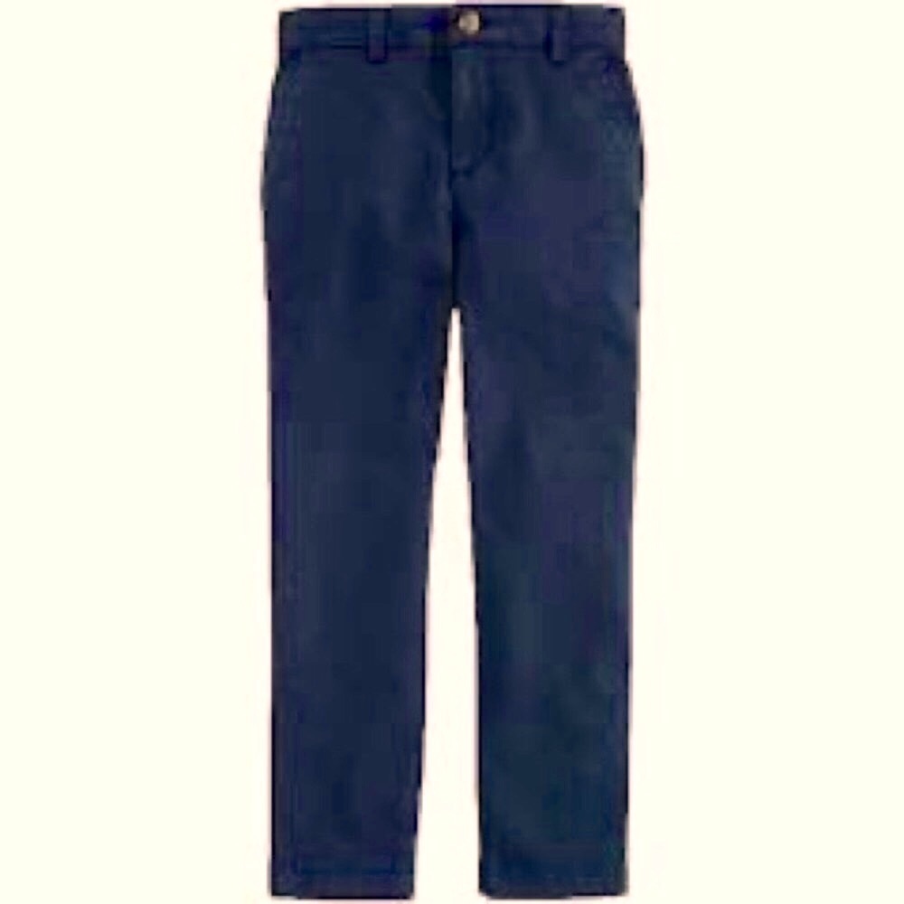 Boys Vineyard Vines Navy Blue Size 8 Slim Fit Slacks.